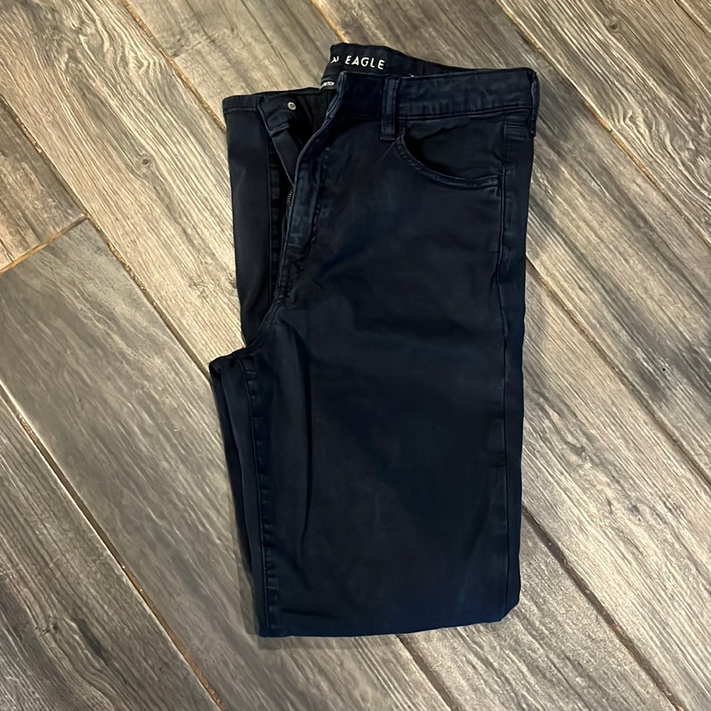 American Eagle size 14 faded black skinny pants